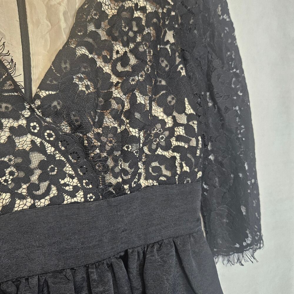 Eliza J Navy Lace Bodice Midi Dress - Picture 4 of 10